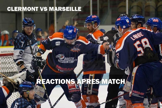 Photo hockey D1 - Clermont vs Marseille : Réactions après match - Division 1