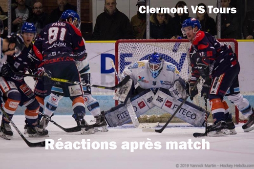 Photo hockey D1 - Clermont vs Tours : Réactions après match  - Division 1