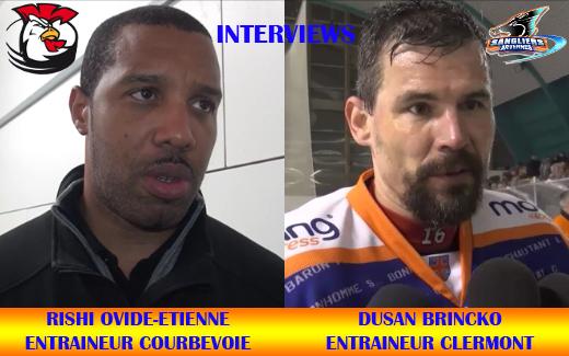 Photo hockey D1/D2 - Barrage : Clermont VS Courbevoie - Réactions après match   - Division 2