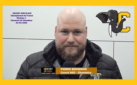 Photo hockey Entretien avec Pierre Bergeron Coach SOC Chambéry - Division 1 : Chambéry (Les Eléphants)