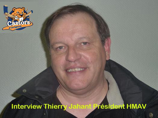 Photo hockey Interview de Thierry Jahant Président des Castors d