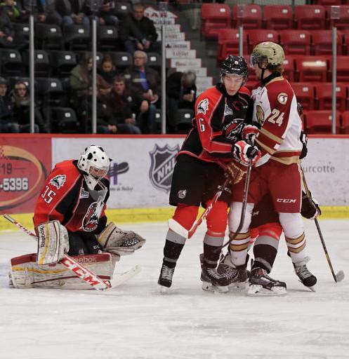 Photo hockey Interview LHJMQ : Belisle, gardien plein d