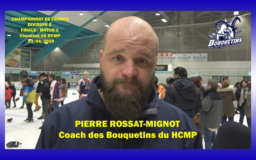 Photo hockey Interview Pierre Rossat-Mignot Coach du HCMP - Division 2 : Courchevel-Méribel-Pralognan (Les Bouquetins)