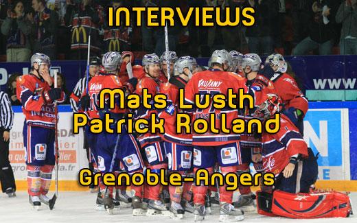Photo hockey Interviews des coachs de Grenoble - Coupe de la Ligue ARCHIVES : Grenoble  (Les Brûleurs de Loups)