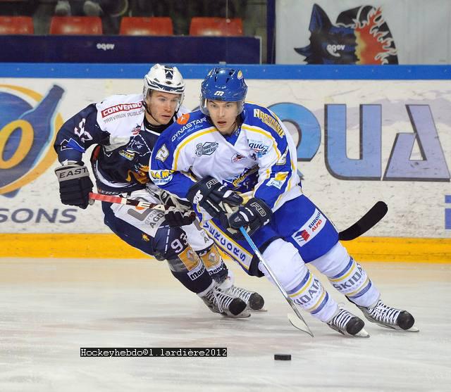 Photo hockey ITW Canzanello, Bouchard après le derby - Ligue Magnus : Villard-de-Lans (Les Ours)