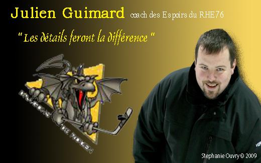 Photo hockey Julien Guimard Entraîneur des Espoirs de Rouen - Hockey Mineur : Rouen (Les Dragons)