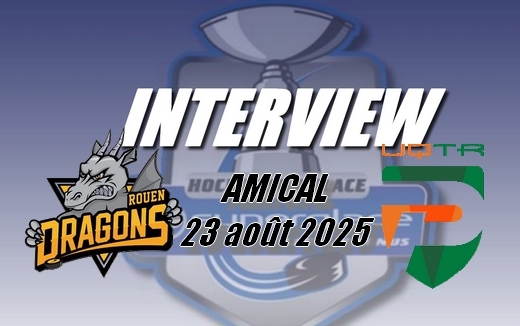 Photo hockey Les REACTIONS - Amical Rouen vs Trois Rivières - Hockey en France : Rouen (Les Dragons)