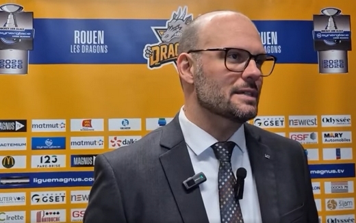 Photo hockey Réactions de Carl Mallette - Ligue Magnus : Rouen (Les Dragons)