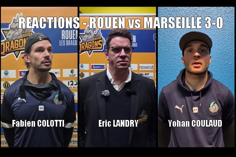 Photo hockey Rouen vs Marseille - Les réactions d