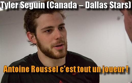 Photo hockey Tyler Seguin (Canada – Dallas Stars) : Antoine Roussel c’est tout un joueur ! - Championnats du monde : Canada (Team Canada)