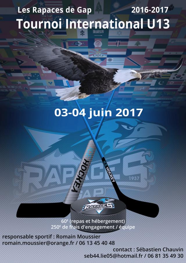 Photo hockey 5ème Tournoi International U13 de Gap - Hockey Mineur : Gap  (Les Rapaces)