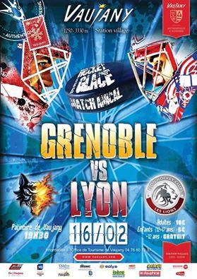 Photo hockey Amical : Grenoble - Lyon  - Ligue Magnus : Grenoble  (Les Brûleurs de Loups)