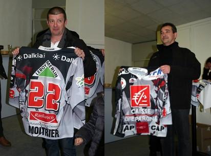 Photo hockey Amiens : Cérémonie pour la 1000ème en élite.  - Ligue Magnus : Amiens  (Les Gothiques)