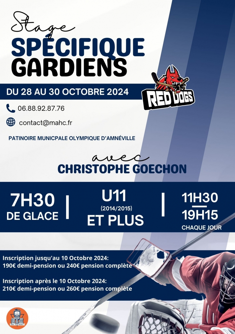 Photo hockey Amnéville - Stage spécifique GARDIEN - Hockey en France : Amnéville (Les Red Dogs)