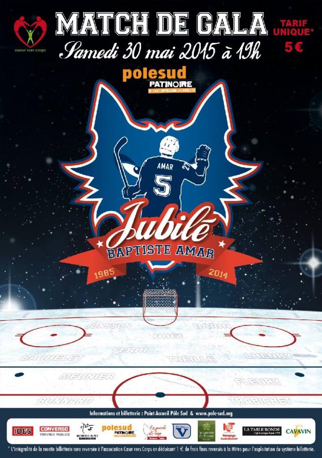 Photo hockey B. Amar : Jubilé le 30 mai à Grenoble - Ligue Magnus : Grenoble  (Les Brûleurs de Loups)
