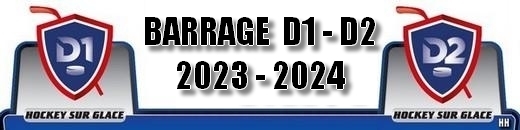 Photo hockey BARRAGE D1 D2 - Résultat du 13 avril 2024 - Division 1