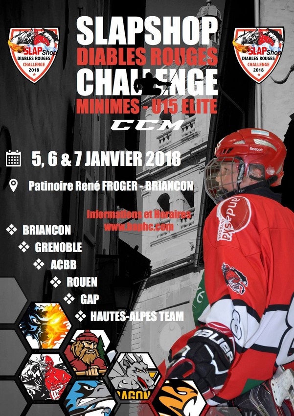 Photo hockey Briançon - Tournoi U15 Elite - Hockey Mineur : Briançon  (Les Diables Rouges)