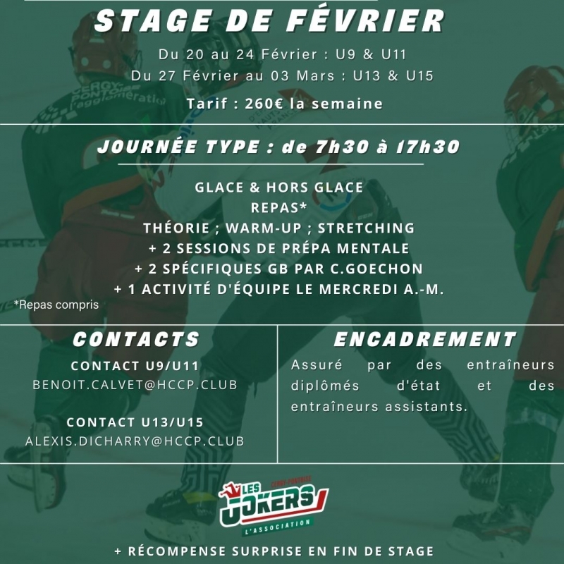 Photo hockey Cergy - Stages février U9/U11 - U13/U15 - Hockey Mineur