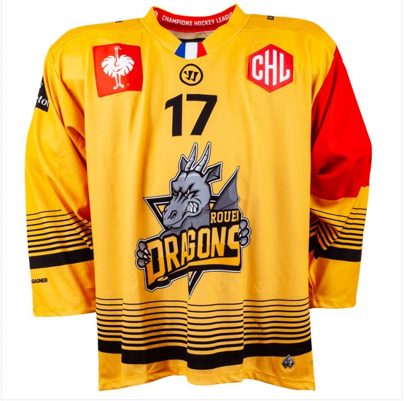 Photo hockey CHL : les maillots dévoilés - Europe : Continental Cup - CHL : Rouen (Les Dragons)