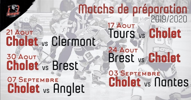 Photo hockey Cholet : Programme des matchs amicaux - Transferts Archives 2017 à 2025
