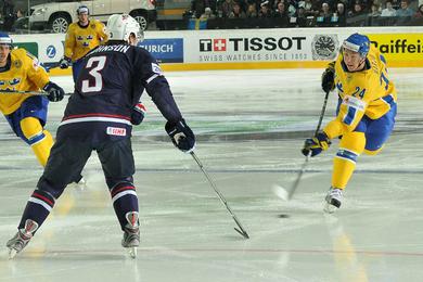 Photo hockey CM 09 : Renversants Suédois - Championnats du monde
