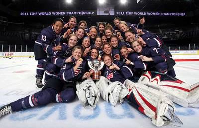 Photo hockey CM Féminin : USA USA USA - Championnats du monde