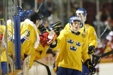 Photo hockey CM U20 : La Suède en tête du groupe B - Championnats du monde