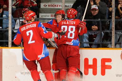 Photo hockey CM U20 : Le Canada s