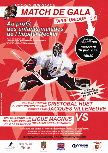 Photo hockey Cristobal Huet à Asnières - Hockey en France