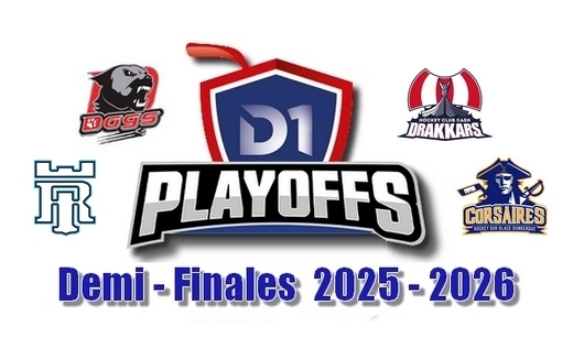 Photo hockey D1 : Résultats 1/2 Poffs - Matchs 3 & 4 - 08 & 09 Avril 2026 - Division 1