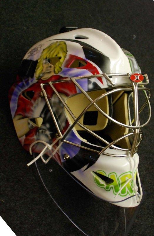 Photo hockey D2 Viry : Le masque de N. Cargou - Division 2 : Viry-Châtillon (Les Jets)