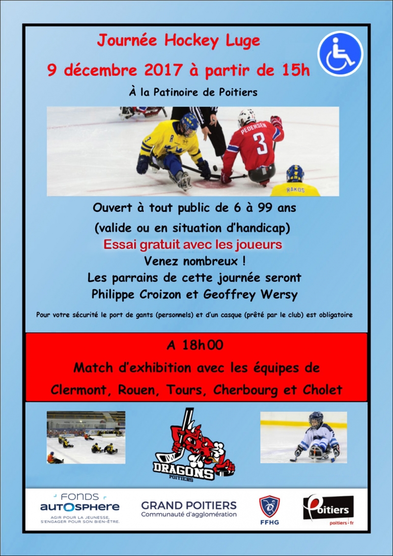 Photo hockey Démo de hockey luge - Autour du hockey