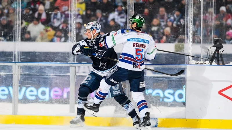Photo hockey DEL Winter Game : Suspense et froid - Hockey en Europe