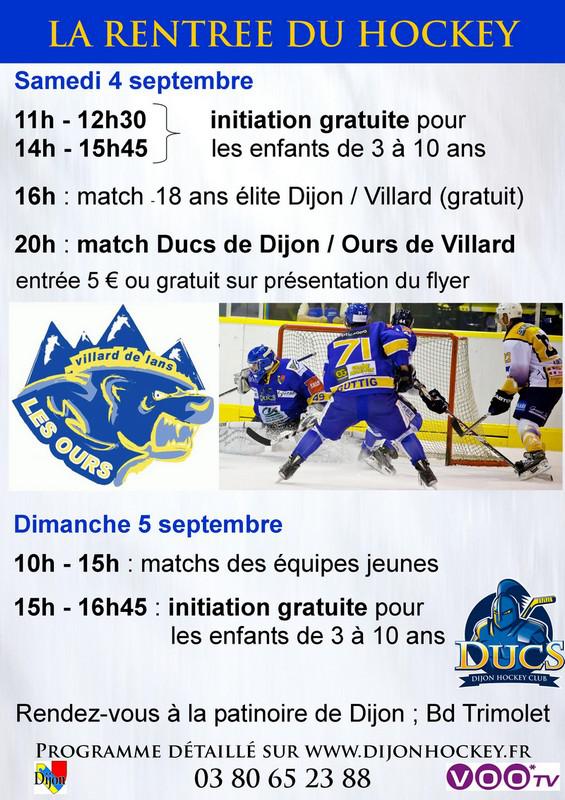 Photo hockey Dijon reçoit Villard en amical - Hockey en France