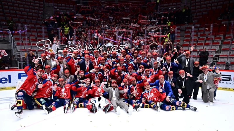 Photo hockey Extraliga : Le Dynamo champion ! - TELH - Tipsport Extraliga Ledního Hokeje