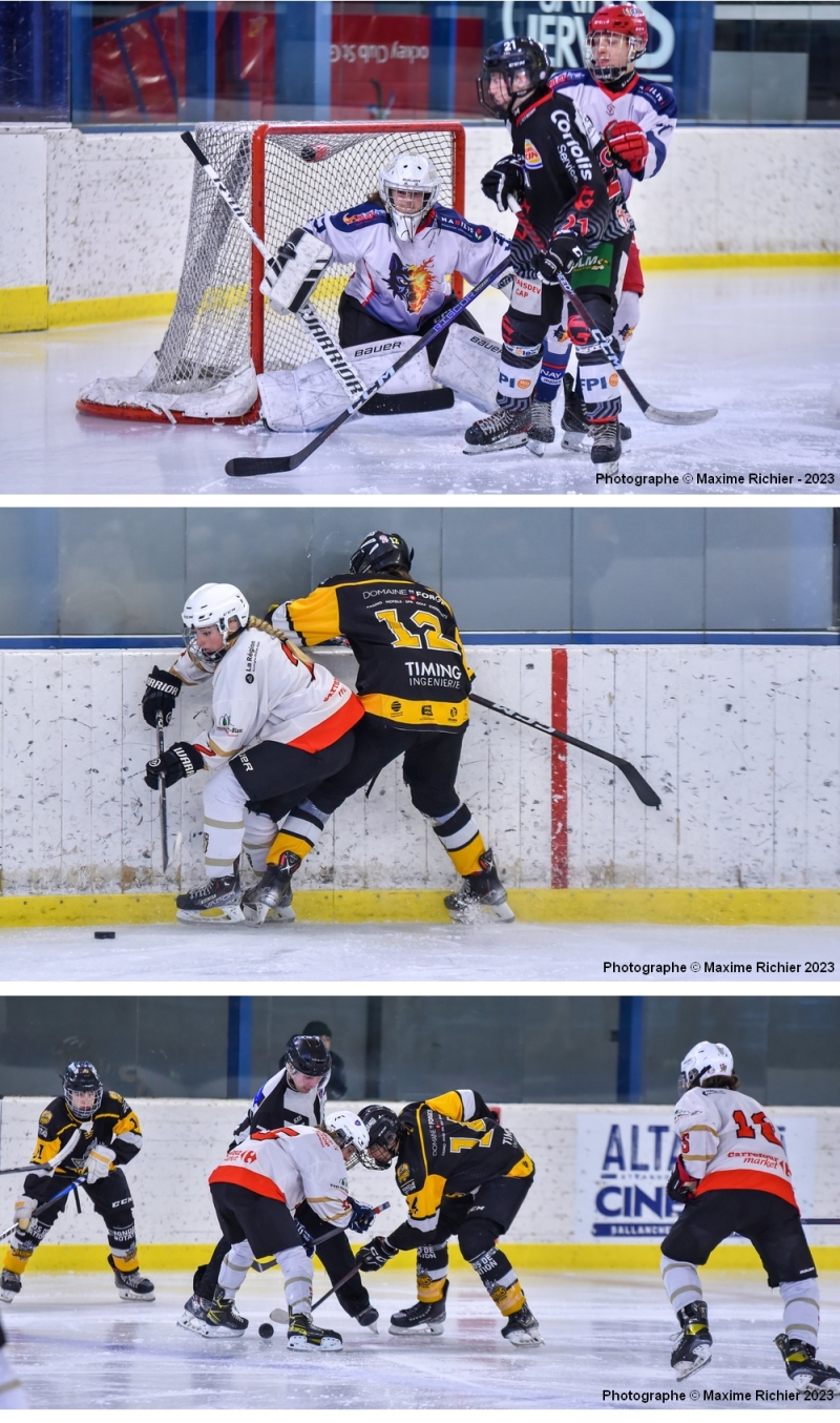 Photo hockey Finale U15 - Trois filles titrées - Hockey Mineur