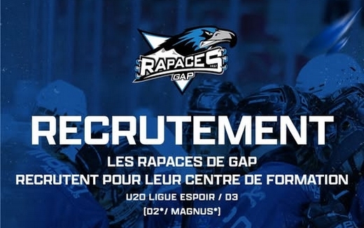 Photo hockey GAP - Le Centre de formation U21 reccrute - Hockey Mineur : Gap  (Les Rapaces)