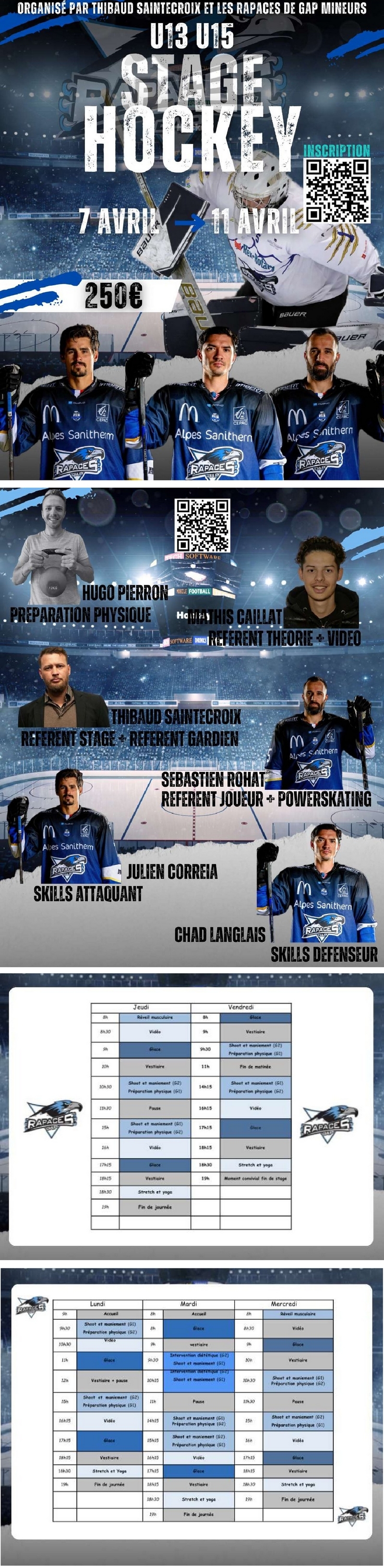 Photo hockey GAP - Stage de Pâques U13 - U15 - Hockey Mineur