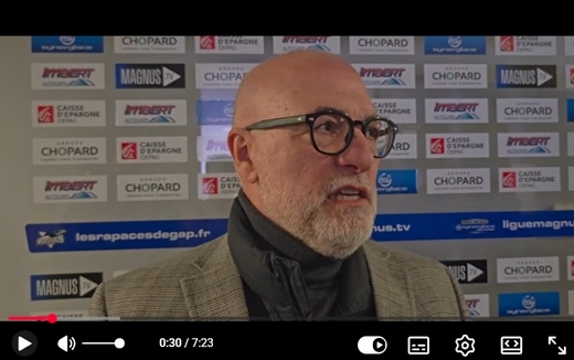 Photo hockey ITW Luciano Basile et Marc-André Levesque - GAP Hockey TV - Ligue Magnus