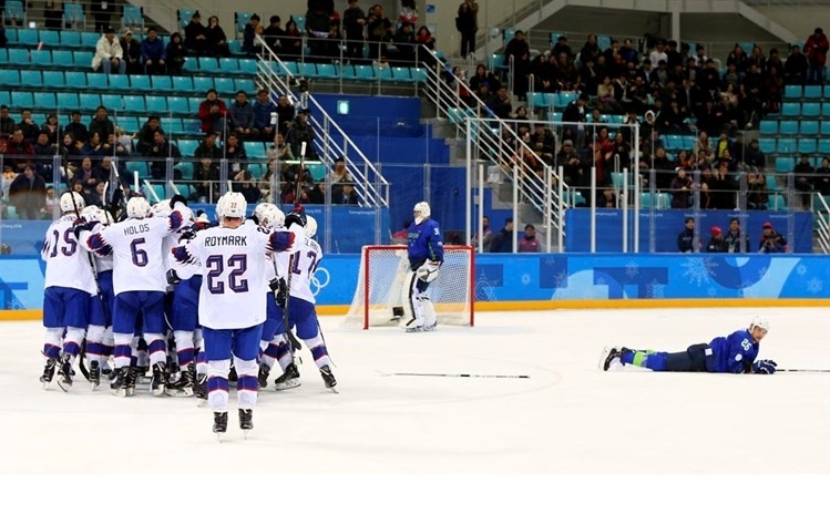 Photo hockey JO : Etats-Unis et Norvège passent - Jeux olympiques