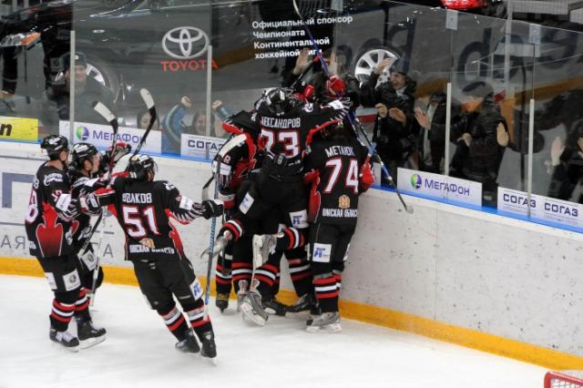 Photo hockey KHL : Démonstration de l