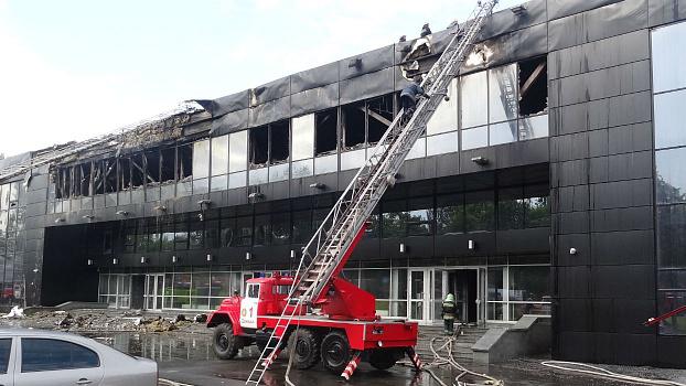 Photo hockey La patinoire de Donetsk incendiée - KHL - Kontinental Hockey League