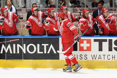 Photo hockey La Russie en démonstration - Championnats du monde