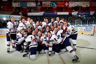 Photo hockey Les américaines championnes du monde! - Championnats du monde