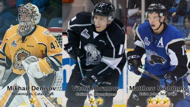 Photo hockey LHJMQ - Les trois étoiles de décembre - LHJMQ - Ligue de Hockey Junior Majeur du Québec