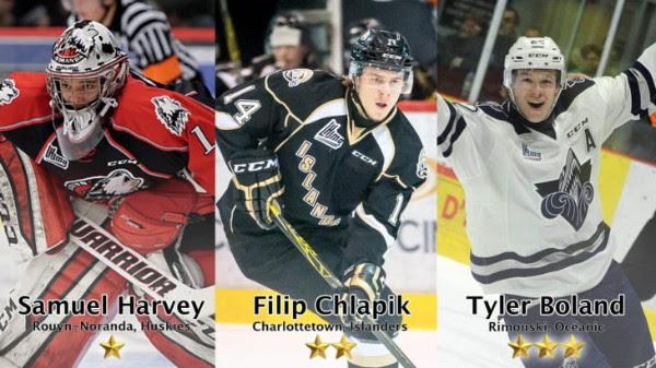 Photo hockey LHJMQ - Les trois étoiles de la semaine - LHJMQ - Ligue de Hockey Junior Majeur du Québec