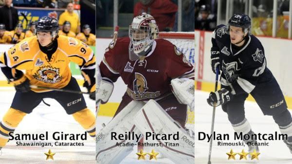 Photo hockey LHJMQ - Les trois étoiles de la semaine - LHJMQ - Ligue de Hockey Junior Majeur du Québec