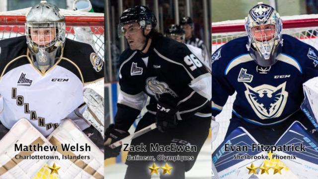 Photo hockey LHJMQ - Les trois étoiles de la semaine - LHJMQ - Ligue de Hockey Junior Majeur du Québec