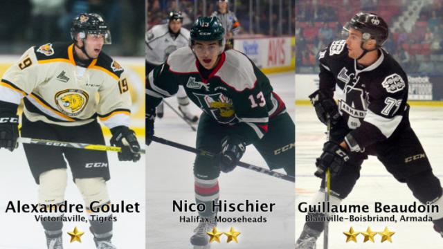 Photo hockey LHJMQ - Les trois étoiles de la semaine - LHJMQ - Ligue de Hockey Junior Majeur du Québec ARCHIVES