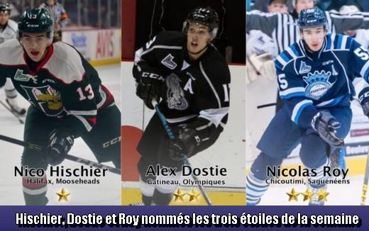 Photo hockey LHJMQ - Les trois étoiles de la semaine - LHJMQ - Ligue de Hockey Junior Majeur du Québec ARCHIVES